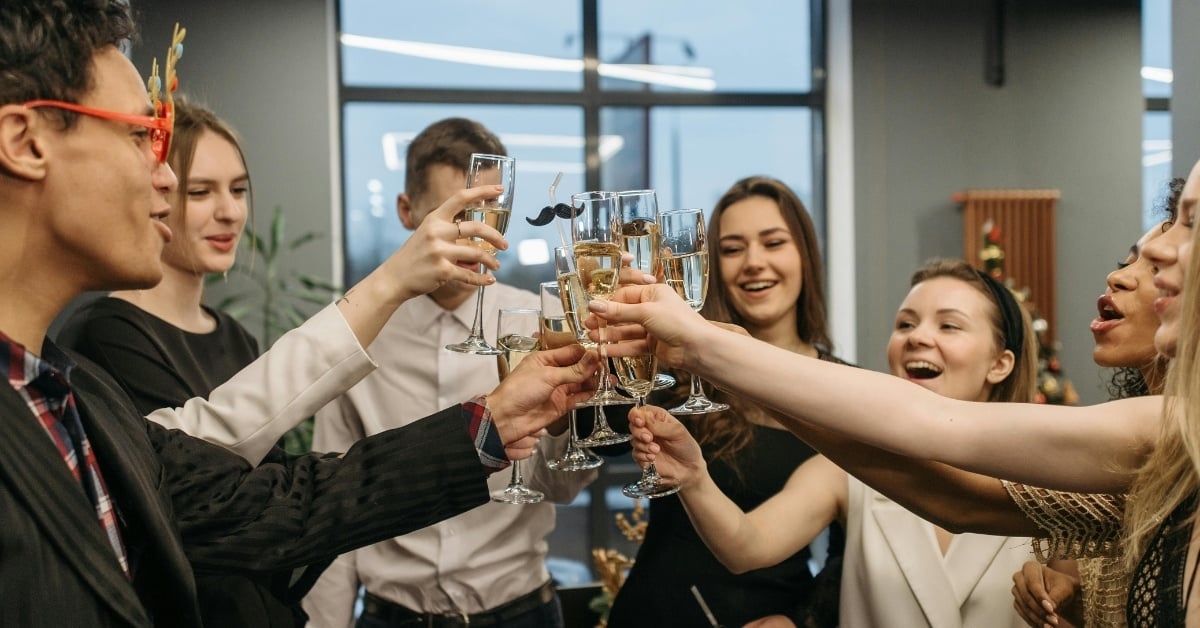 Employees Celebrating New Year